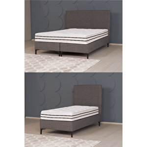Luna Lux Sleepy (sandiksiz Baza Başlik Paket Yayli Yatak) 140x190 cm