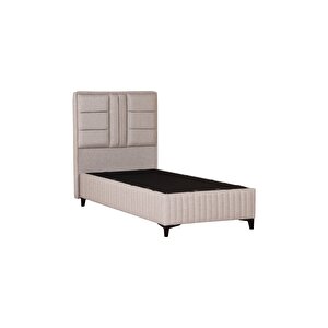 Bamboo Sleepy Sandıklı Baza Başlık Yatak Seti Bej 120x200 cm