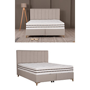 Comfort Lüks Sleepy Baza, Başlık Ve Paket Yaylı Yatak Seti 150x200 cm