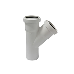 75x75 3,2 Pvc-u Tek Çatal 45°