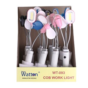 Pervane Ve Mıknatıslı Masa Lambası Watton Wt-093