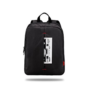 Pr-r140  Roma Serisi Su Geçirmez Kumaş 13-14"notebook Laptop Sırt Çantası