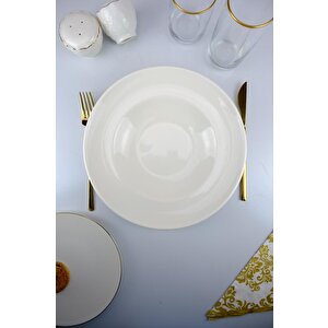 Valencia Porselen Spagetti Makarna Tabağı 27 Cm Krem - Ipf1096 C320.045