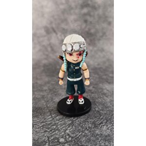 Anime Figür Demon Slayer Tengen Uzui 8 Cm Karakter Figür Oyuncak Biblo