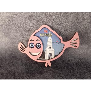 Magnet Balık Hayvan Nazar Boncuk Buzdolabı Süsü Ahşap Magnet Mıknatıslı Hediyelik Eşya