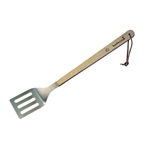 Ahşap Saplı Paslanmaz Çelik Spatula 46 Cm