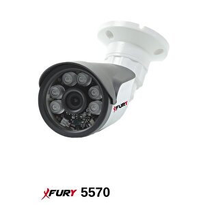 Fury 4 Kameralı 5mp 3.6mm Lens 2mp Görüntü 6 Atom Led Gece Görüşlü Fullhd Güvenlik Kamerası 5525di 1 Tb