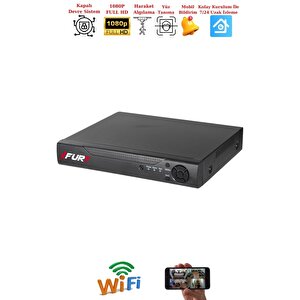 5 Kameralı 1080p Görüntü Gece Renkli Full Hd 4 X Ultra Led Gece Renkli Güvenlik Kamerası Seti 1tb