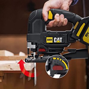 Cat Dx51 18volt/4.0ah Li-ion Tek Akülü Profesyonel Kömürsüz Dekupaj Testere