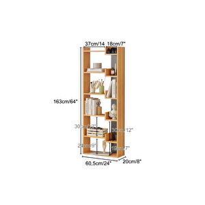 Le Moduler Palermo 6 Katlı Çift Renkli Kitaplık