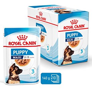 Maxi Puppy Gravy Yavru Köpek Yaş Maması 140 Gr X 10 Adet
