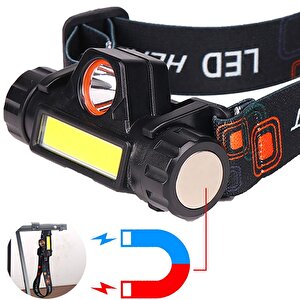 Şarjlı Dayanıklı Balıkçı Kafa Lambası Watton Wt-056