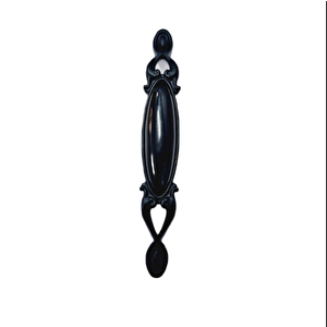 MİRAY 96 mm Metal siyah  porselen / 5 ADET