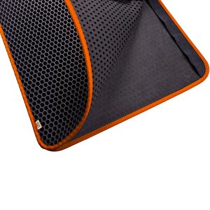 Cattie Altıgen Kum Toplayıcı Fonksiyonel Kedi Paspası Turuncu 50*75 Cm