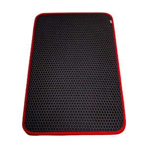 Cattie Altıgen Kum Toplayıcı Fonksiyonel Kedi Paspası Kırmızı 37*50 Cm