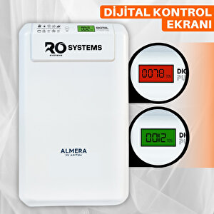 Dijital TDS Ekranlı Ekstra Mineral Aşamalı Çelik Tanklı Premium Su Arıtma Cihazı Filtre Değişim Kontrol Ekranı Anlık Su Analizi Ve Mineral Destekleyici Filtre