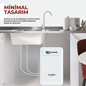 Premium Pompalı Ters Osmos Su Arıtma Cihazı Mineral Aşamalı Çelik Tanklı Reverse osmosis