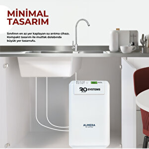 Dijital TDS Ekranlı R.O. Systems Premium Ev Tipi Su Arıtma Cihazı Ekstra Mineralli Çelik Tanklı