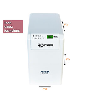 Dijital TDS Ekranlı R.O. Systems Su Arıtma Cihazı Çelik Tanklı Ekstra Mineralli Premium Uzun ömürlü filtre seti, Taze, berrak ve kokusuz içme suyu, Şebekedeki yüksek kireci tamamen yok eder