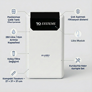 R.O. Lite Su Arıtma Cihazı - Tezgah Altı Su Arıtıcı (Beyaz)