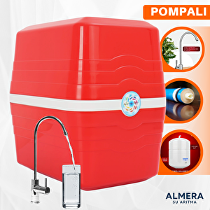 Pompalı Ekstra Mineralli Çelik Tanklı R.O. Sistem Su Arıtma Cihazı