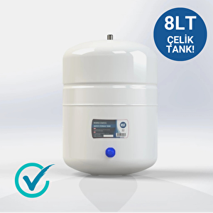 Ters Osmos Su Arıtma Cihazı Antibakteriyel Çelik Tank Lüks Musluk