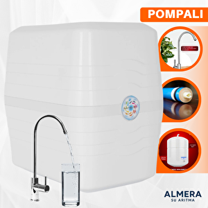 R.O. Systems Pompalı Ekstra Mineralli Çelik Tanklı PH Mineral aşamalı Su Arıtma Cihazı