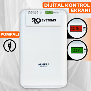 Dijital kontrol ekranı pompalı ekstra mineralli çelik Tanklı PH Mineral aşamalı premium su arıtma cihazı