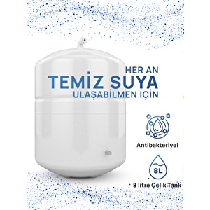 Su Arıtma Cihazı Dijital Seri 10 Aşamalı Ekstra Mineral Eklentili Çelik Tanklı + (Ücretsiz Montaj)