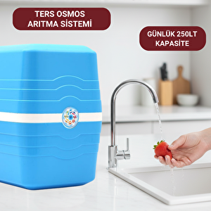 R.O. Systems Pompalı Ev Tipi Su Arıtma Cihazı Çelik Tanklı