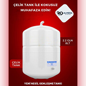 Premium Dijital Su Arıtma Cihazı ekstra mineralli çelik tanklı filtre değişimi uyarı ve anlık su kontrol ekranına sahip [su arıtma cihazı]