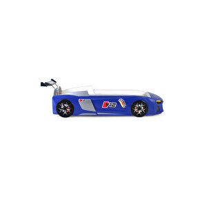 Mavi Arabalı Yatak V12 Audi Işıklı Full Plastik