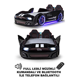 Arabalı Yatak Kapıları Açılan Mustang Full Ledli Kumandalı Ve Müzikli