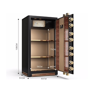 Armor Serisi Dijital Şifreli & Parmak İzli Akıllı ve Ağır Çelik Kasa A1D100