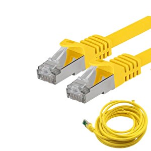Irenis 7,5 Metre Cat7 Kablo S/ftp Lszh Ethernet Network Lan Ağ Kablosu Sarı