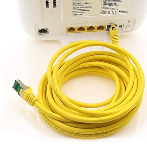 Irenis 7,5 Metre Cat7 Kablo S/ftp Lszh Ethernet Network Lan Ağ Kablosu Sarı