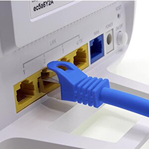 Irenis 7,5 Metre Cat7 Kablo S/ftp Lszh Ethernet Network Lan Ağ Kablosu Mavi