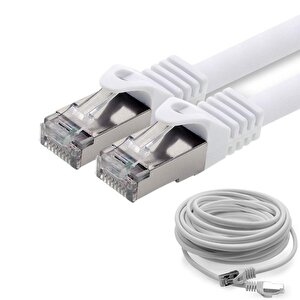 Irenis 7,5 Metre Cat7 Kablo S/ftp Lszh Ethernet Network Lan Ağ Kablosu Beyaz