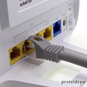 Irenis 7,5 Metre Cat7 Kablo S/ftp Lszh Ethernet Network Lan Ağ Kablosu Gri
