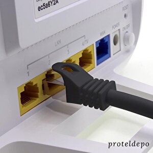 Irenis 7,5 Metre Cat7 Kablo S/ftp Lszh Ethernet Network Lan Ağ Kablosu Siyah