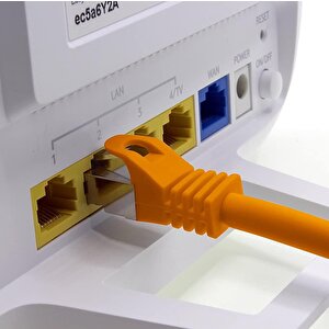 Irenis 7,5 Metre Cat7 Kablo S/ftp Lszh Ethernet Network Lan Ağ Kablosu Turuncu