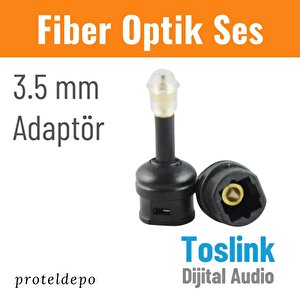 Irenis Fiber Optik Toslink Ses Kablo Için 3.5mm Dönüştürücü