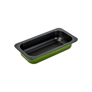 Döküm Dikdörtgen 1/3 Gastronomi Küvet Ölçü 32x17cm. Yeşil