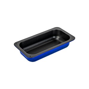 Döküm Dikdörtgen 1/3 Gastronomi Küvet Ölçü 32x17cm. Mavi
