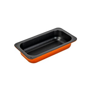 Döküm Dikdörtgen 1/3 Gastronomi Küvet Ölçü 32x17cm. Turuncu