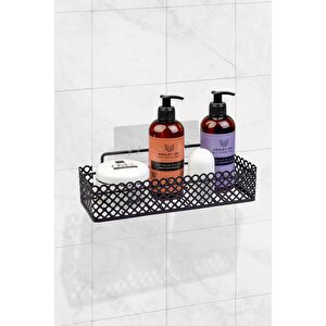 Eko Magic Fix Siyah Desenli Tek Katlı Mutfak / Banyo Rafı