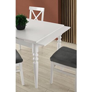 Didim Bahar Açılır Mutfak Masa Sandalye Takımı 80x120