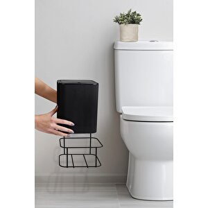 Okyanus Home Siyah Eko Magic Askılı Kare Mina Çöp Kovası
