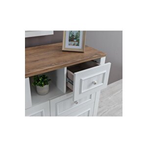 Yalı Modern Çekmeceli Aynalı Şifonyer 110*45*165