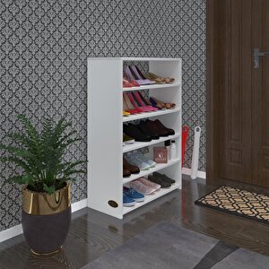 Ayakkabılık Ayakkabı Dolabı Kilitli Gutan Byz 100*70*32 Kapaklı Ofis Dolabı Beyaz